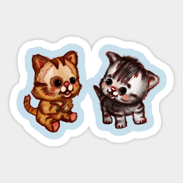 kittens Sticker by Artofokan